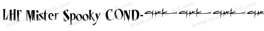 LHF Mister Spooky COND字体转换